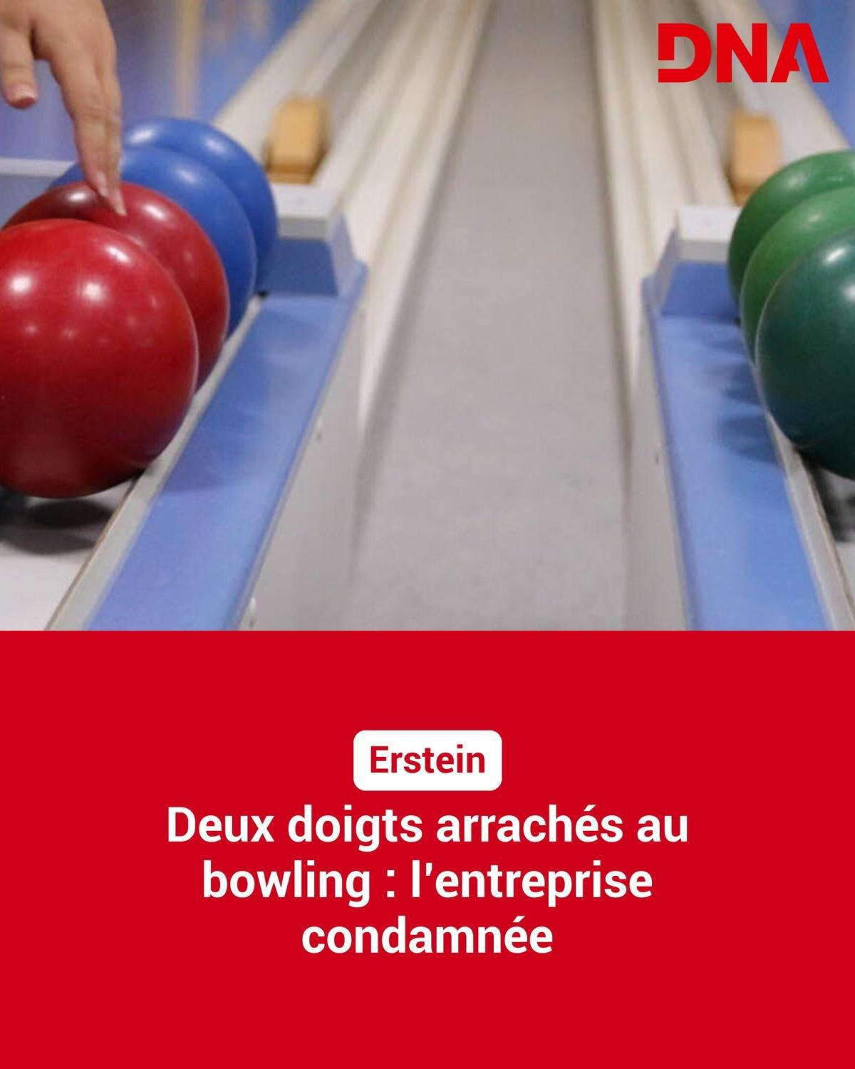 Deux doigts arrachés au bowling : l'entreprise condamnée