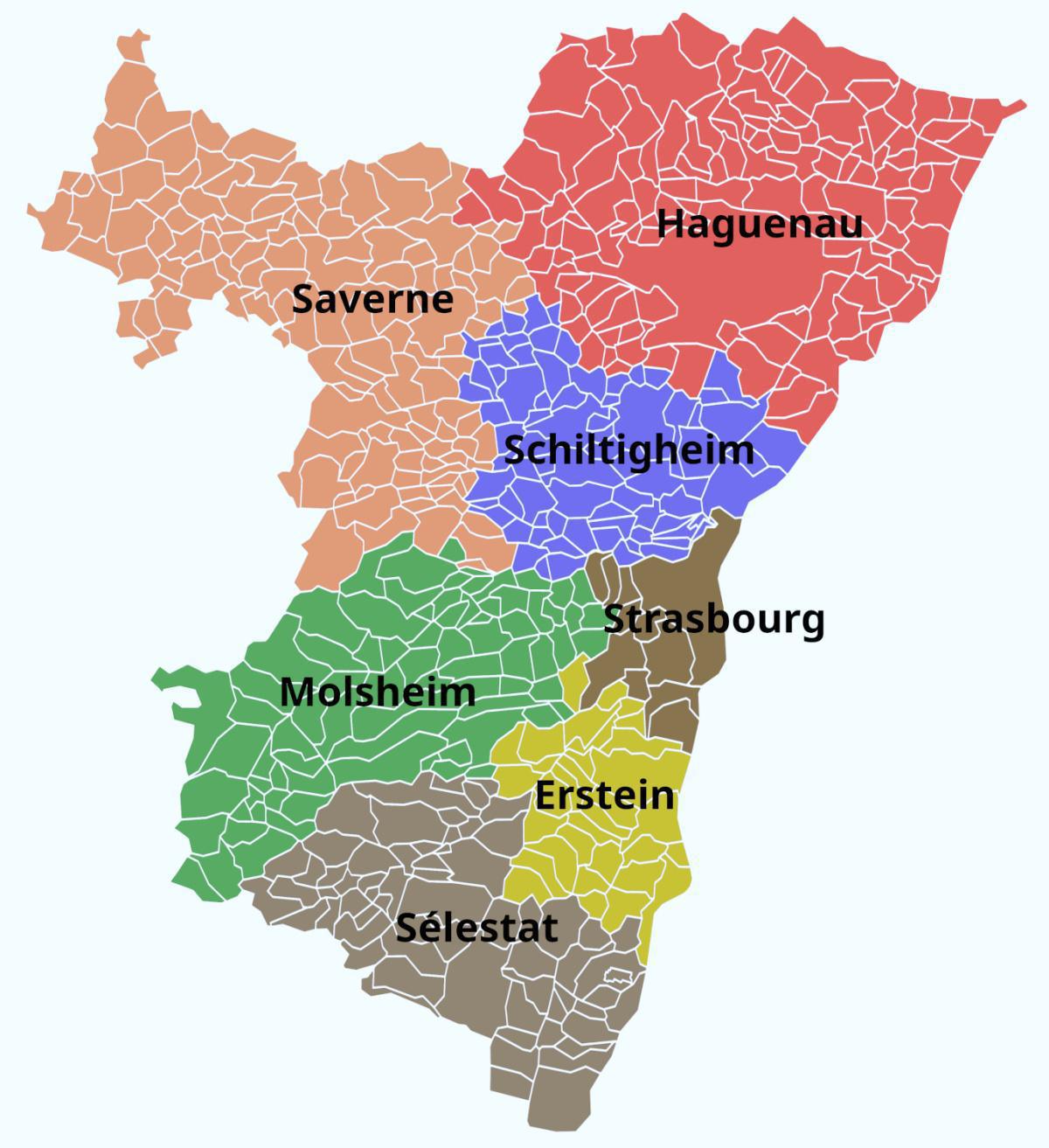 Territoires des Unions Locales 67
