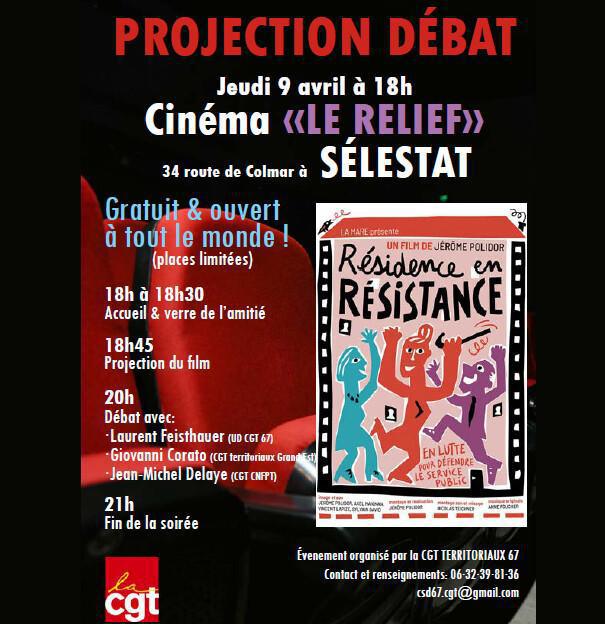 Projection débat 9 avril Sélestat