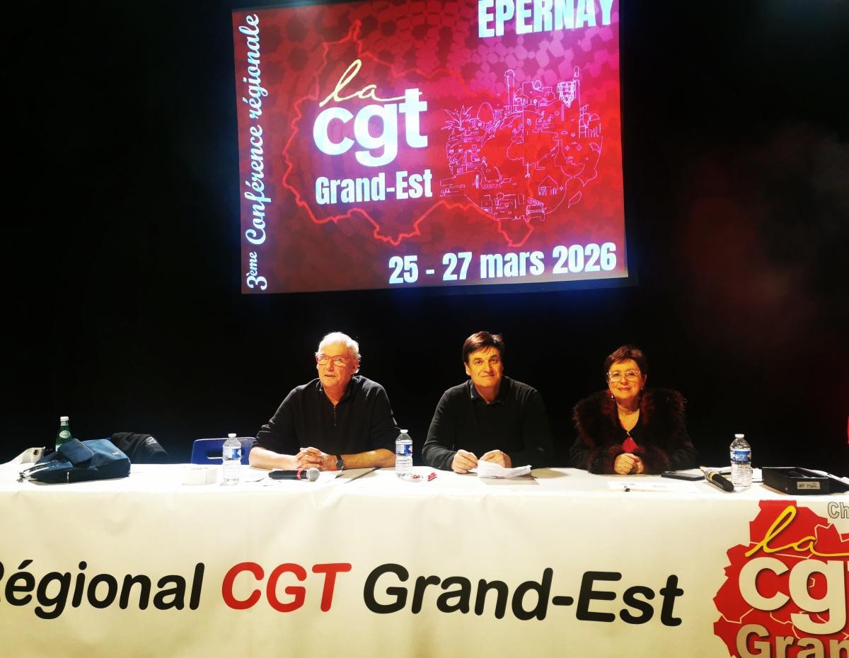3e conférence régionale CGT Grand Est à Épernay