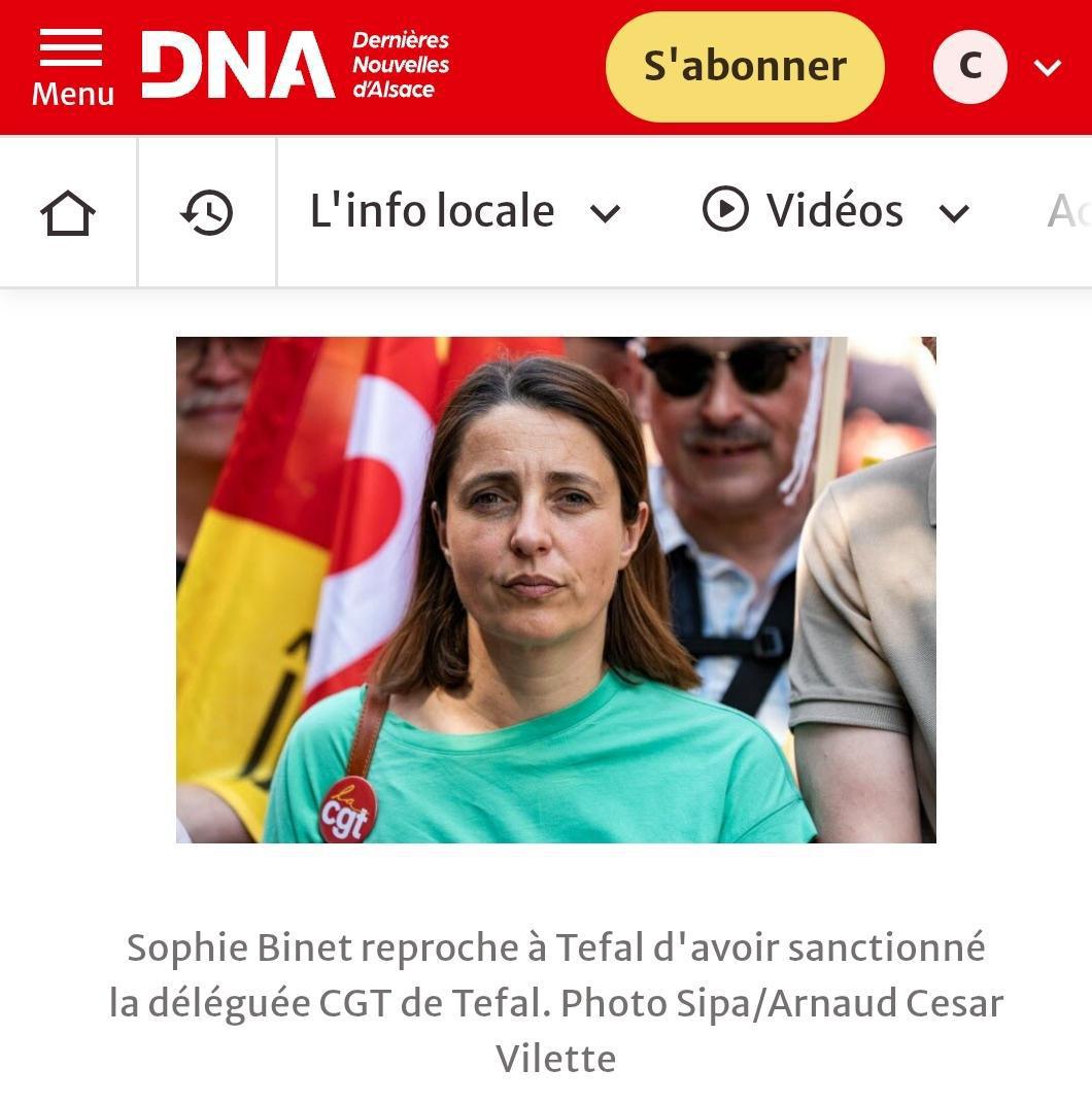 DNA - Sophie Binet mise en examen après avoir dénoncé « la répression syndicale » de Tefal