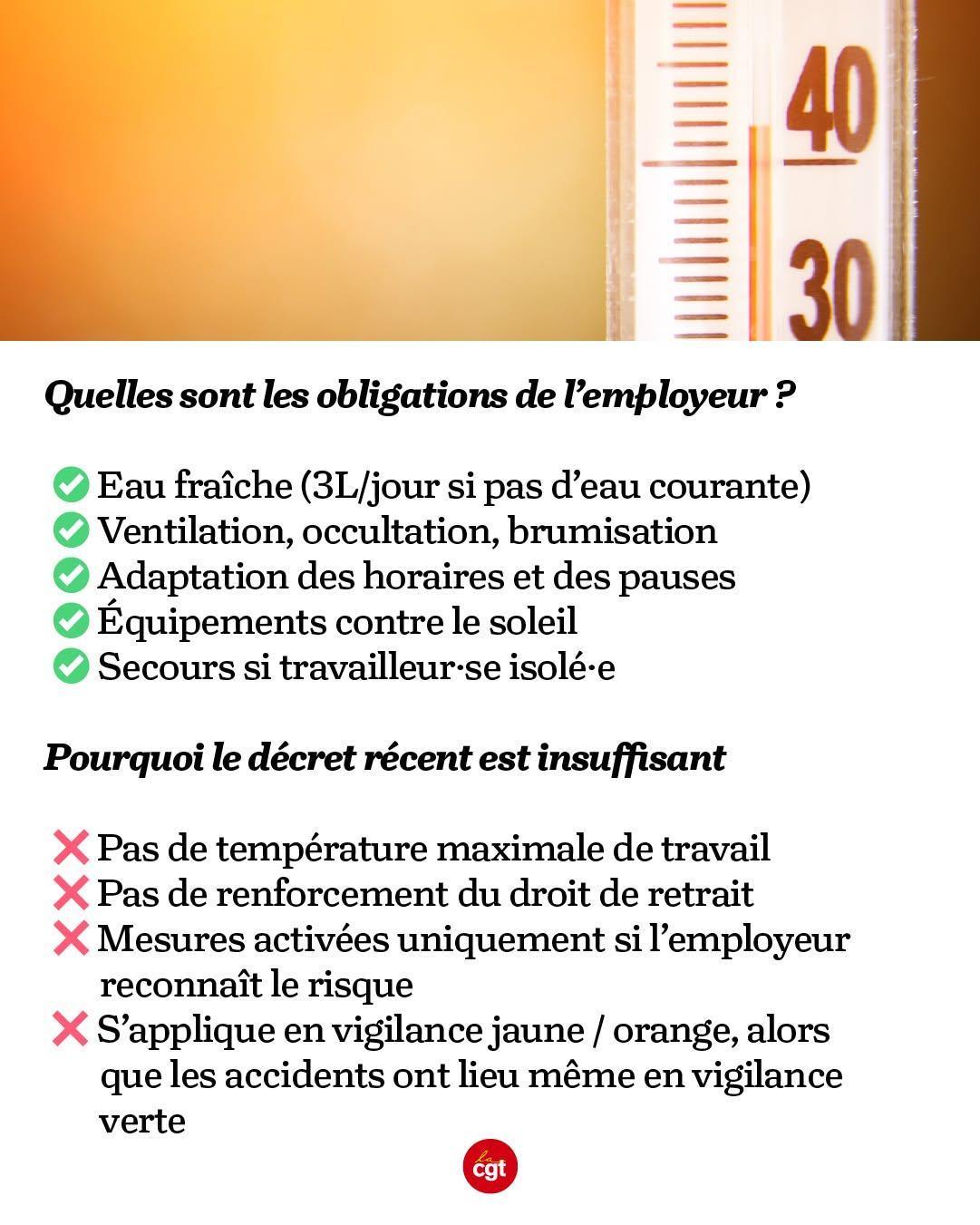 đ„” Quels sont vos droits en pĂ©riode de forte chaleur ? đ„” Quels sont vos droits en pĂ©riode de forte chaleur ?