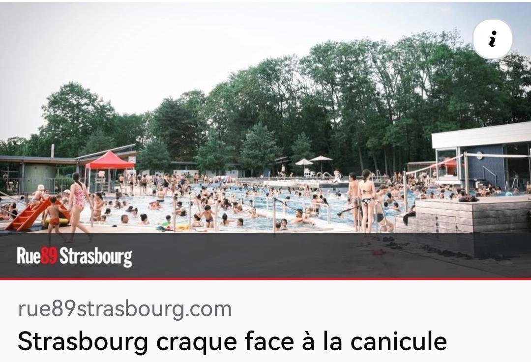 Strasbourg craque face à la canicule Strasbourg craque face à la canicule