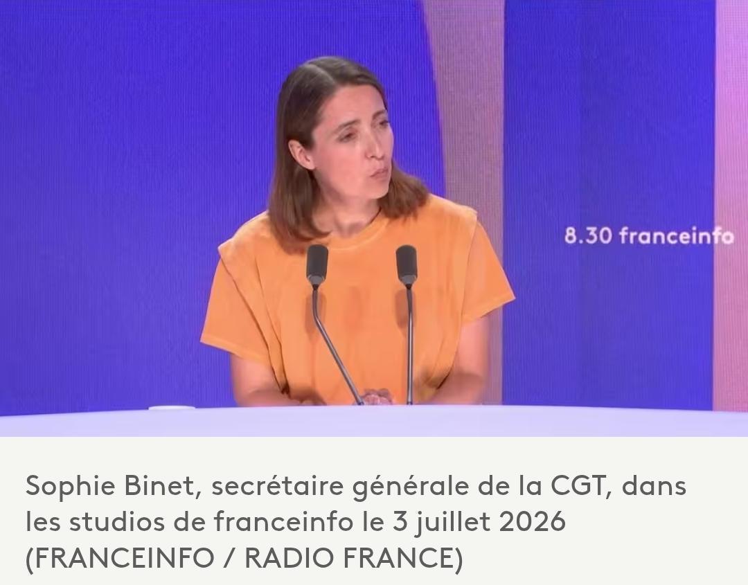 Sophie Binet propose de "sanctionner" les entreprises "qui n'ont pas de plan de prévention canicule"