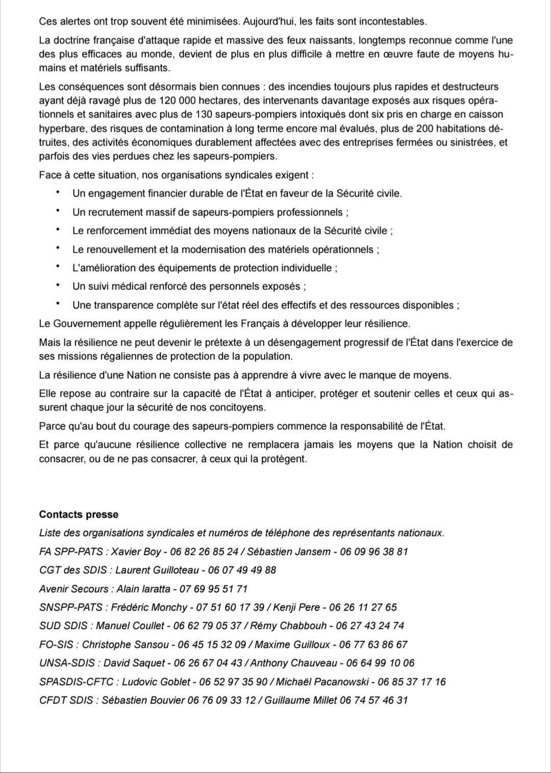 Pour les pompiers, nous refusons le qualificatif de héros !