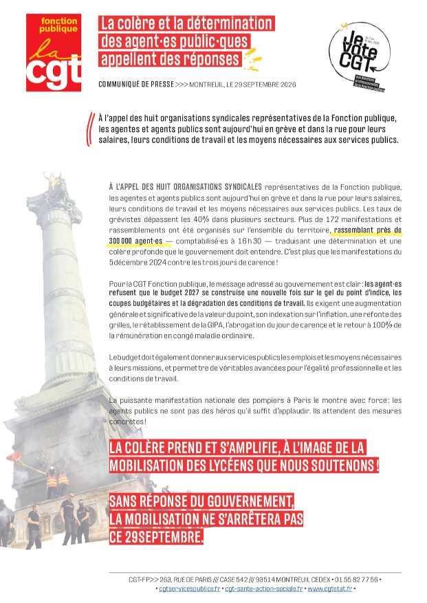  La colère et la détermination des agent·es public·ques appellent des réponses