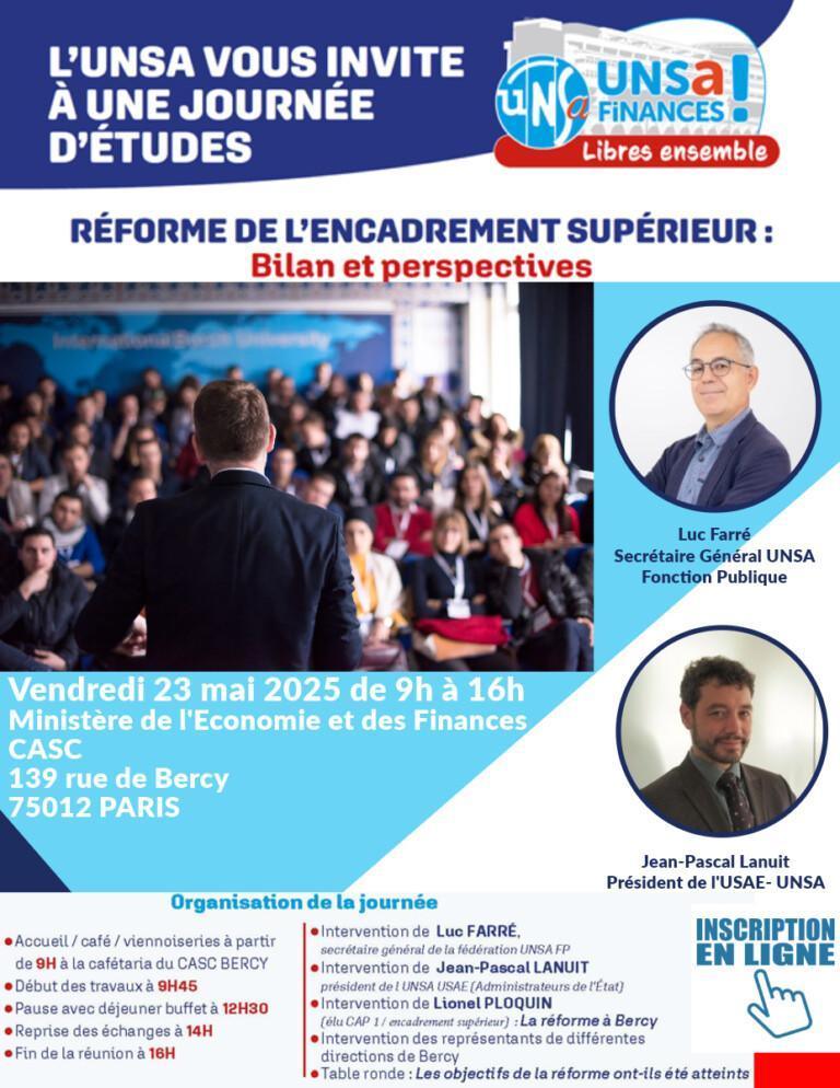 INVITATION AU SÉMINAIRE SUR LA REFORME DE L’ENCADREMENT SUPERIEUR