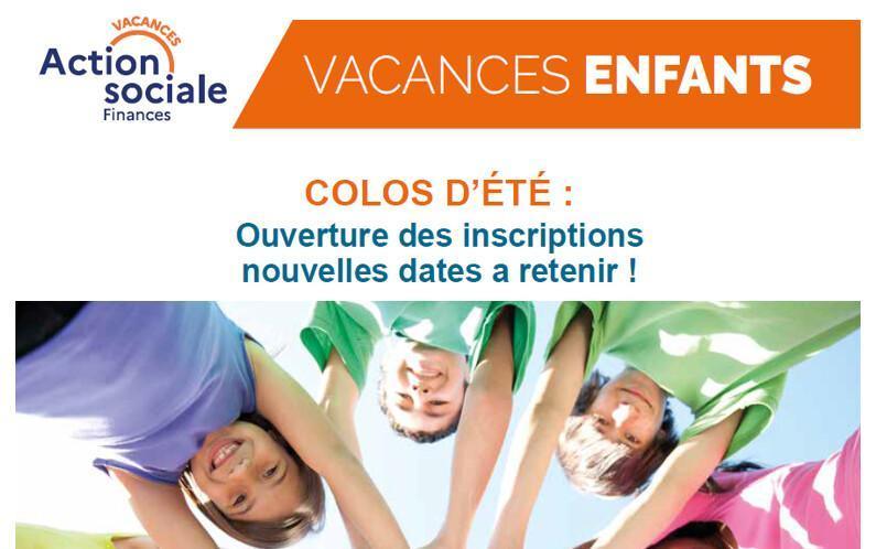 RÉSERVATION DES COLOS D’ÉTÉ