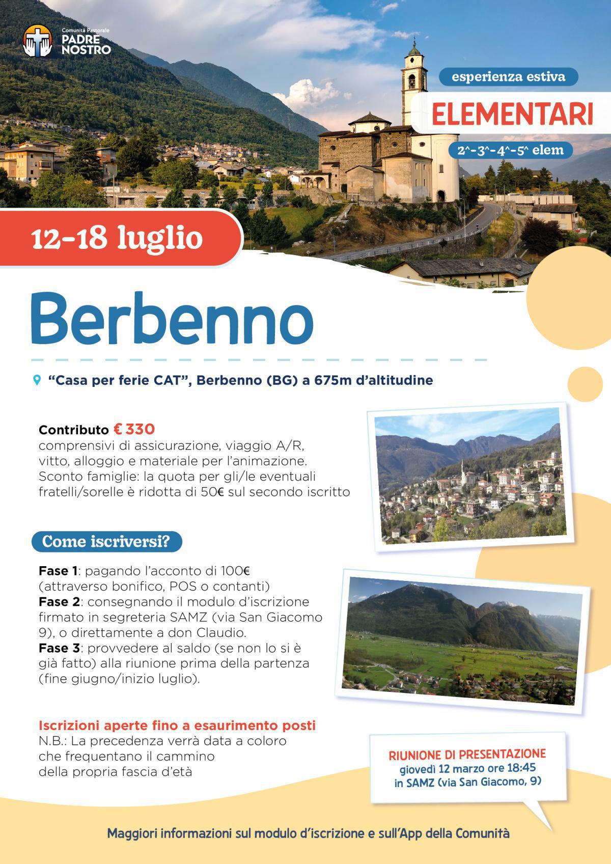 Esperienza Estiva Elementari 2026