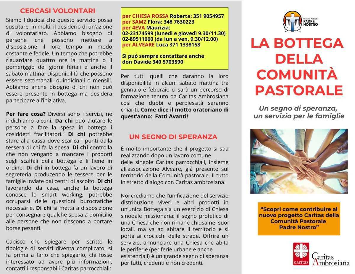 LA BOTTEGA. IL NUOVO PROGETTO