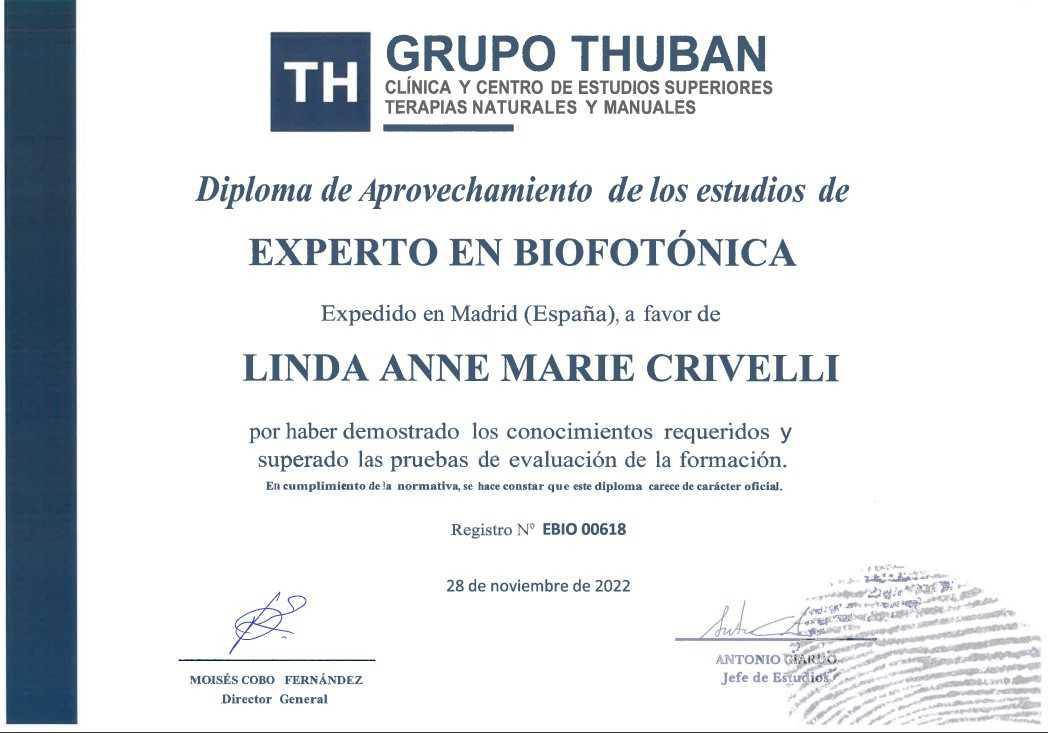 Diplôme universitaire d’expert biophotonique