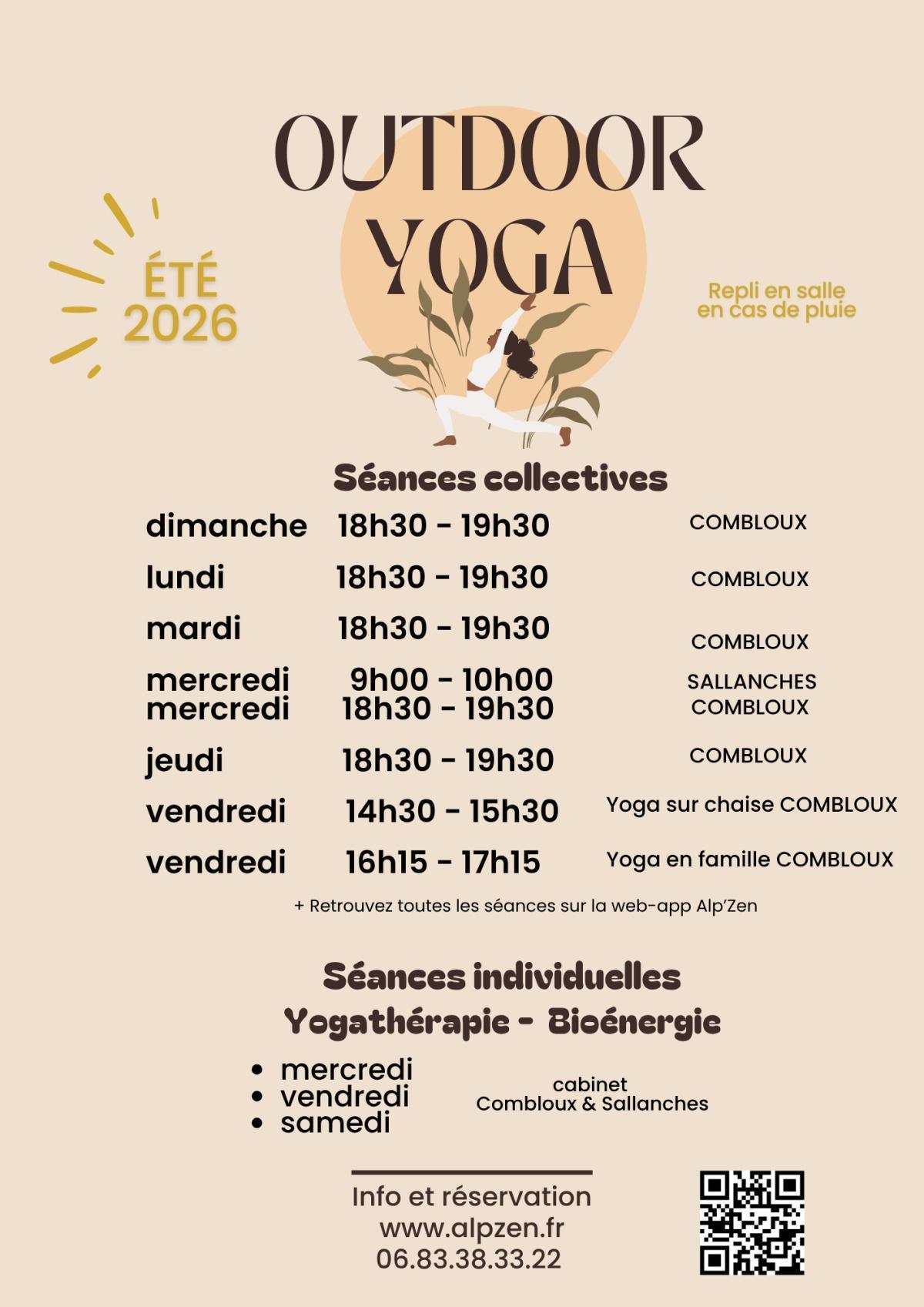 Outdoor YOGA - été 2026 Outdoor YOGA - été 2026