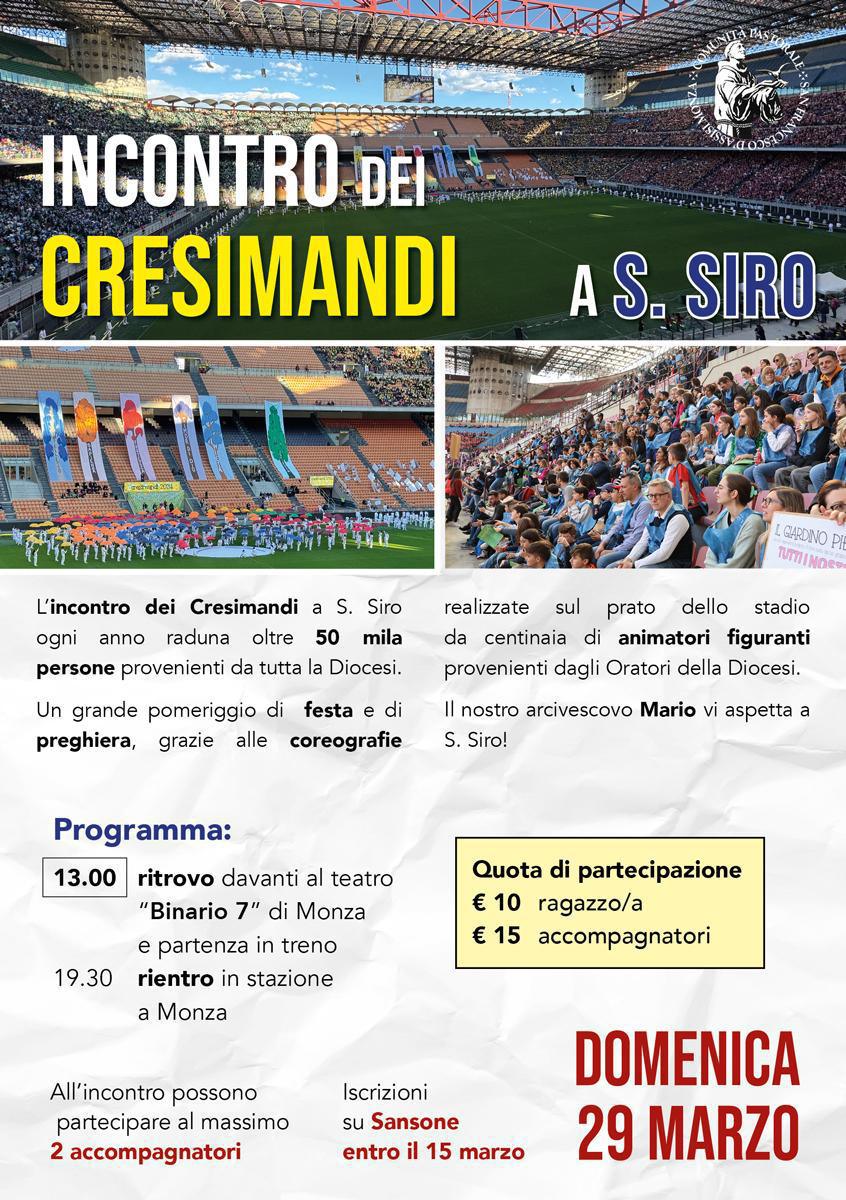 Cresimandi a S. SIRO