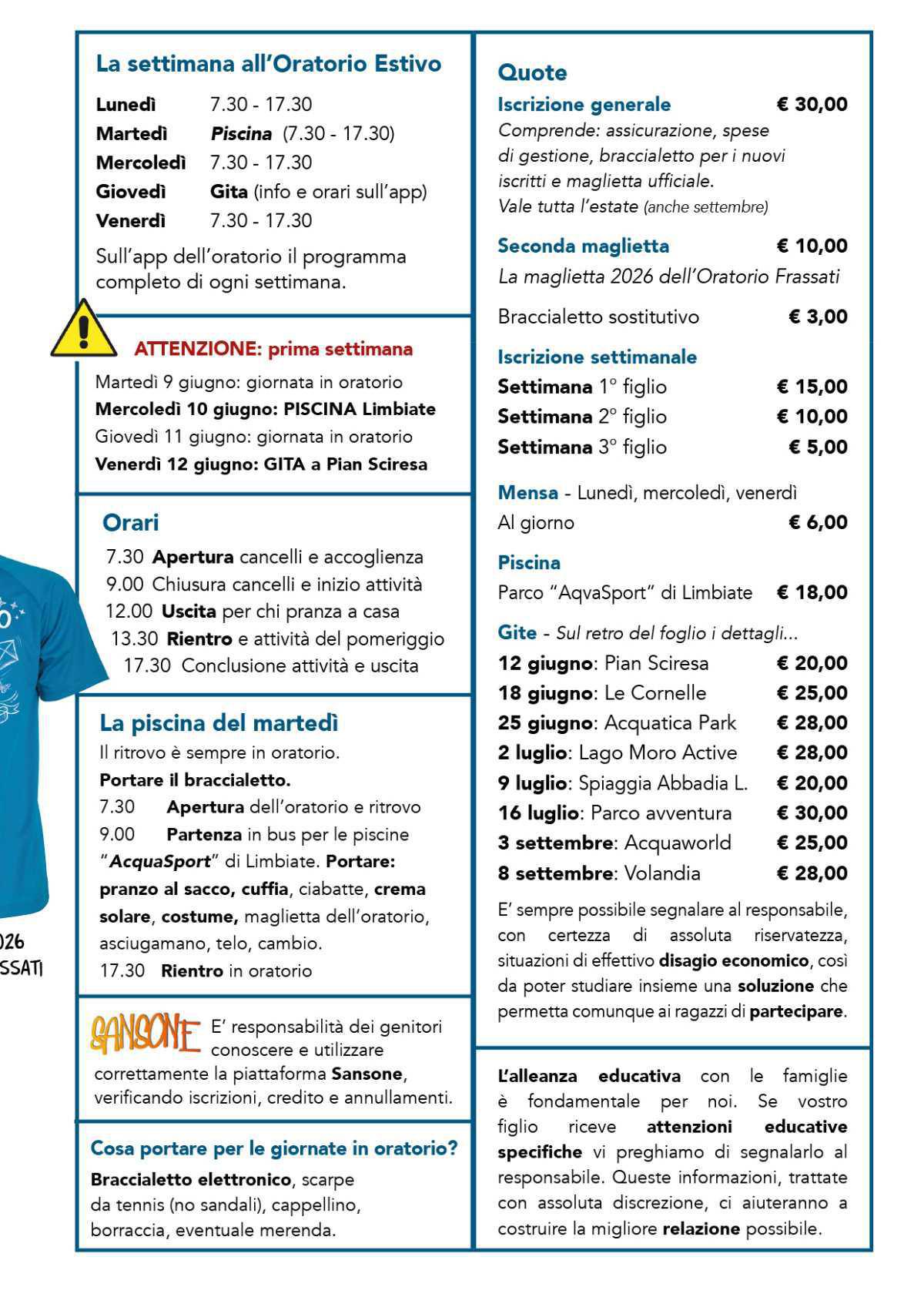 Volantino Oratorio Estivo