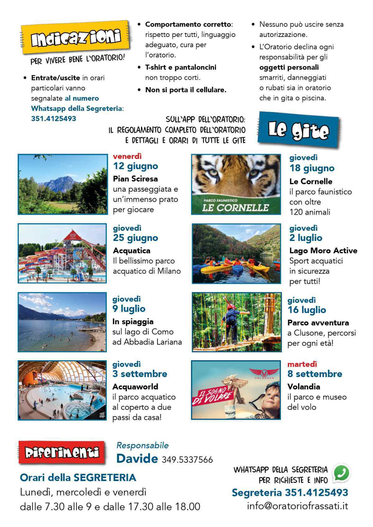 Volantino Oratorio Estivo