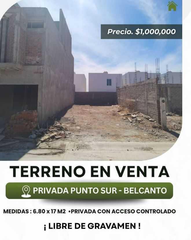 Terreno en privada punto sur