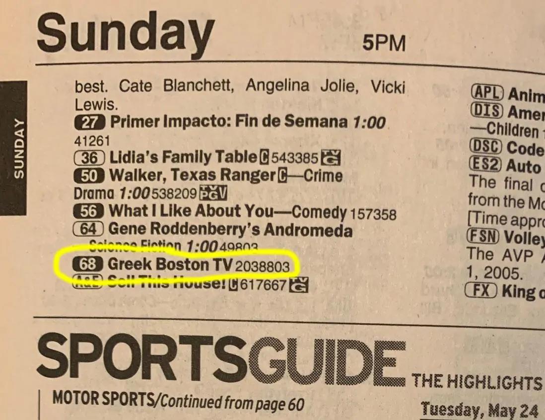 The first of its kind Greek show on network TV