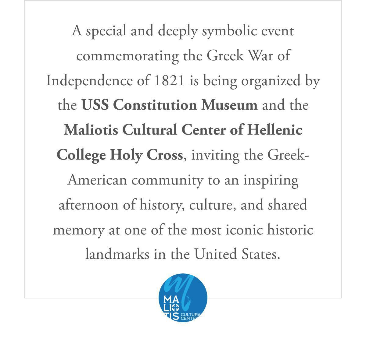 Greek Independence & the USS Constitution