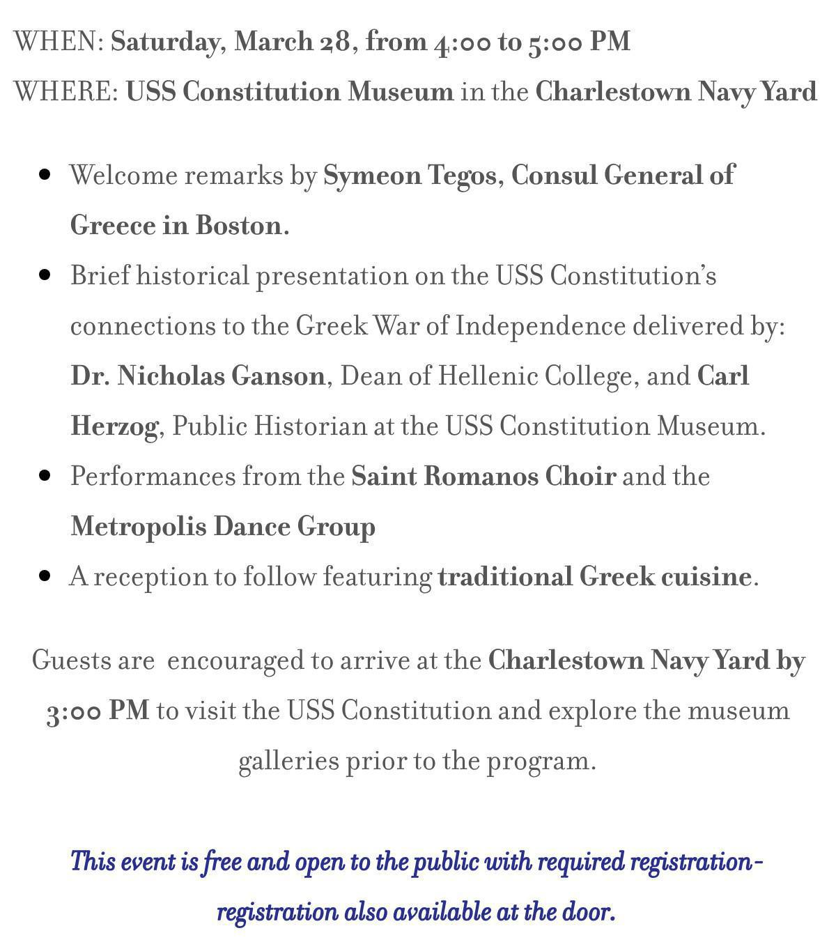 Greek Independence & the USS Constitution