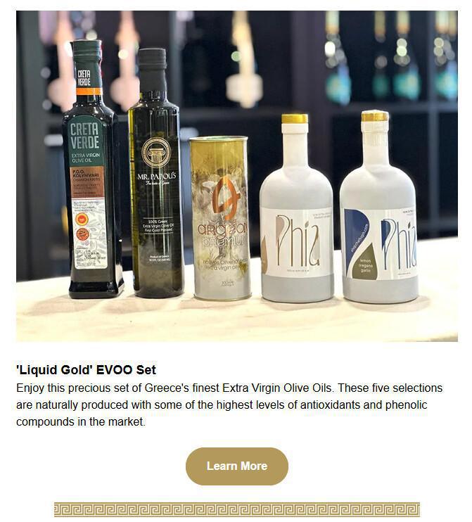 "A Piece of Greece" Newsletter Sample