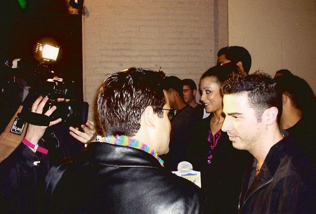 Ari being interviewed by a show on ANT1