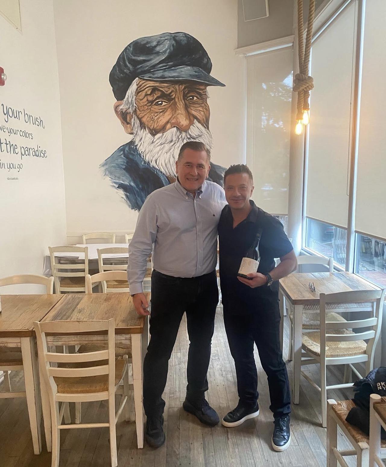 Foti with Alpha Estate's Angelo Iatrides