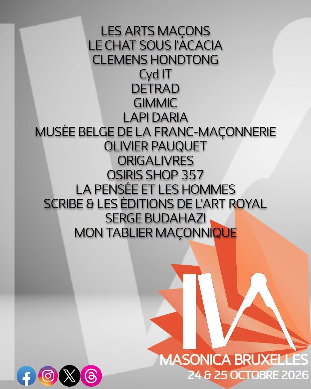 Votre stand à Masonica Bruxelles ?