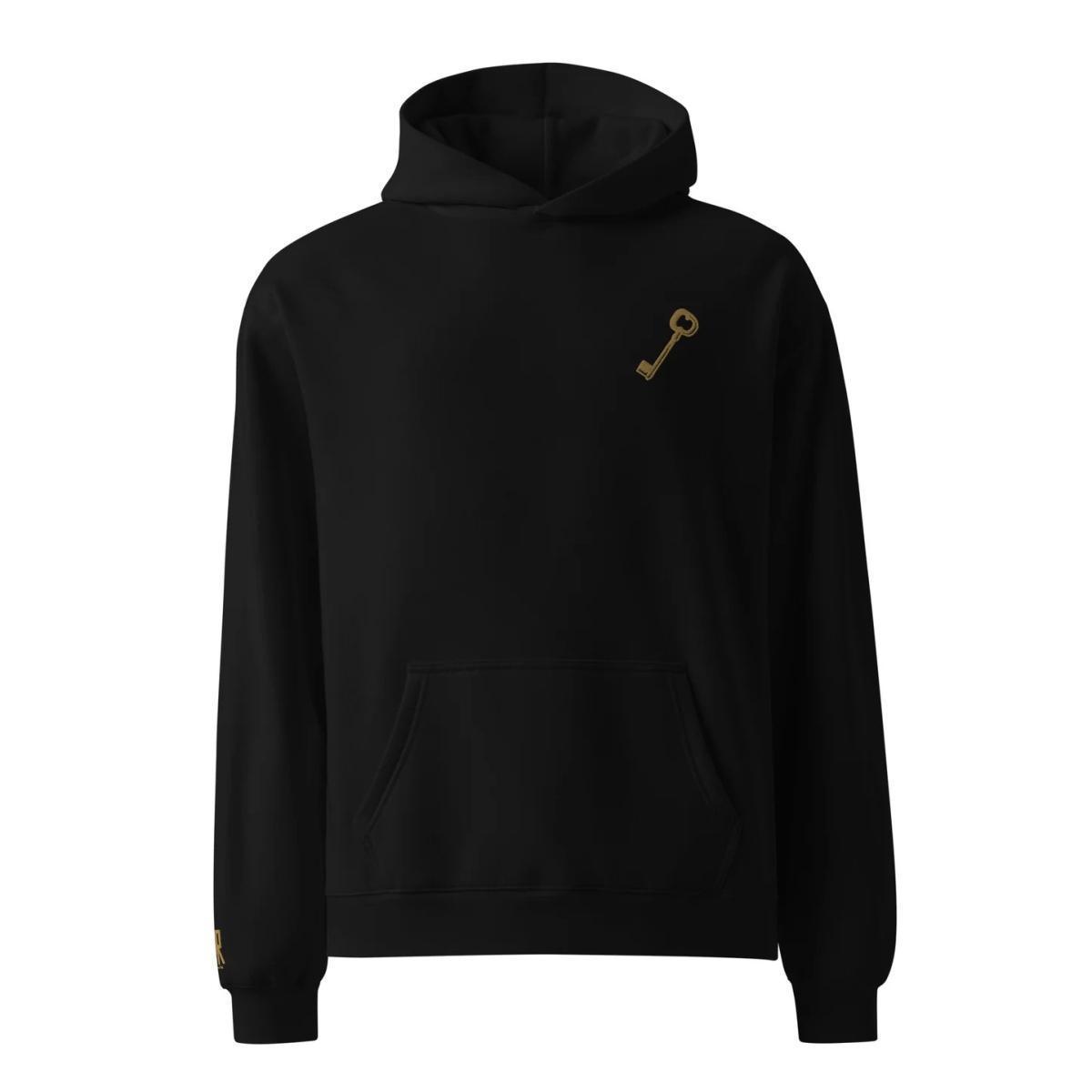 Oversized Embroidered Palestinian Key Hoodie