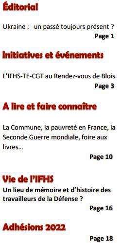 HIER ET DEMAIN - N° 11 - 31 MARS 2022