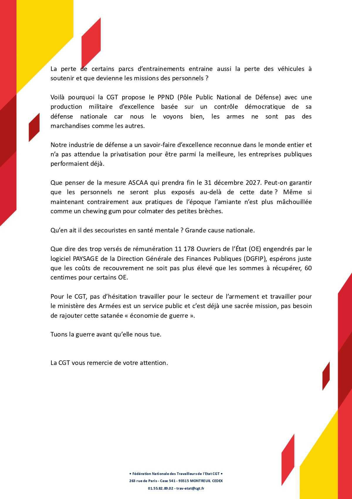 FS-R TERRE du 26 novembre 2025 - Déclaration Liminaire.