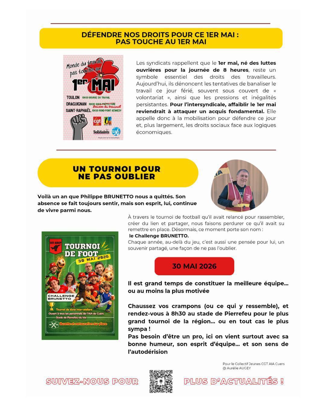 AIA CUERS PIERREFEU : Flash infos N°9 (avril 2026)