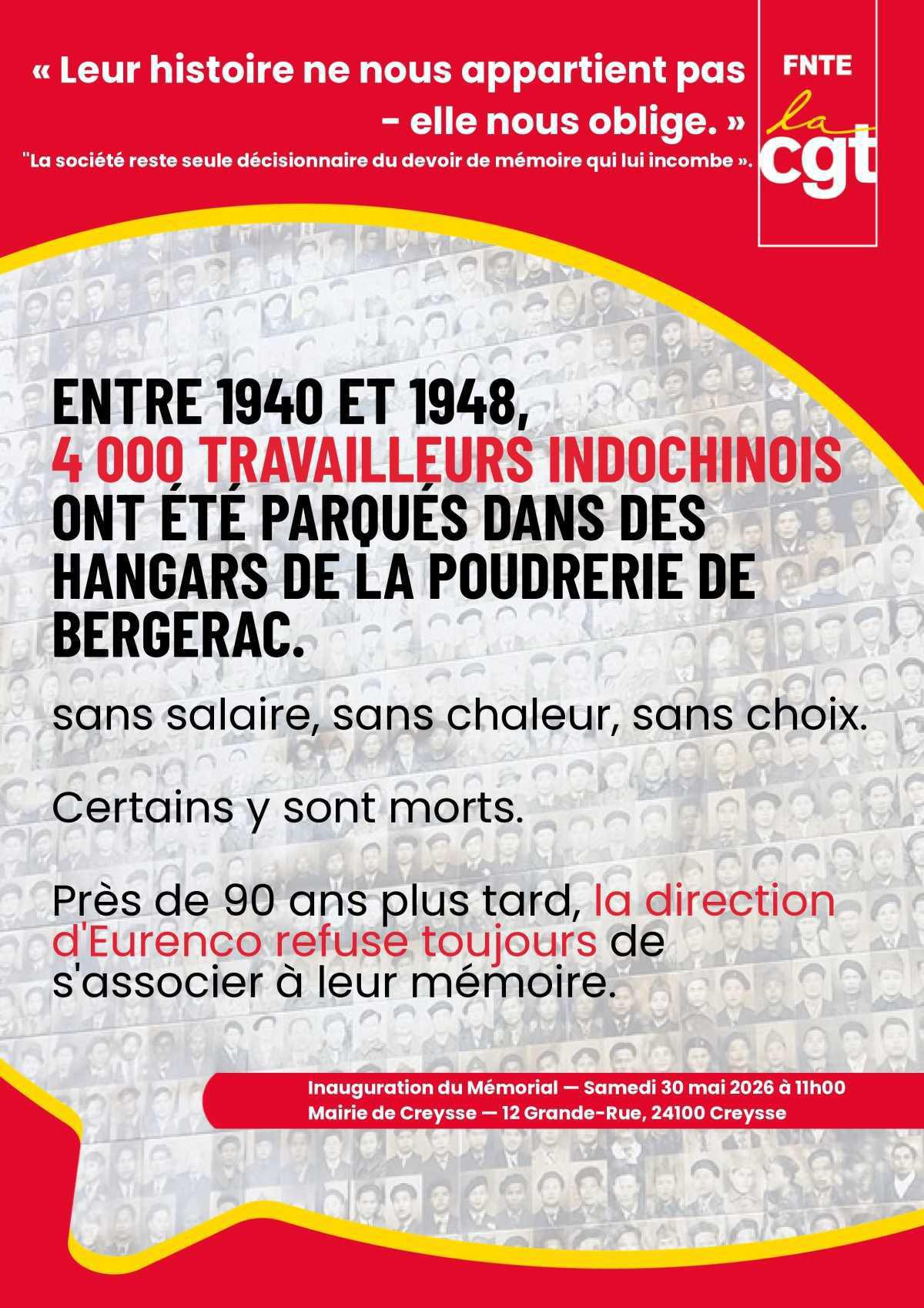 EURENCO : « Leur histoire ne nous appartient pas — elle nous oblige. »