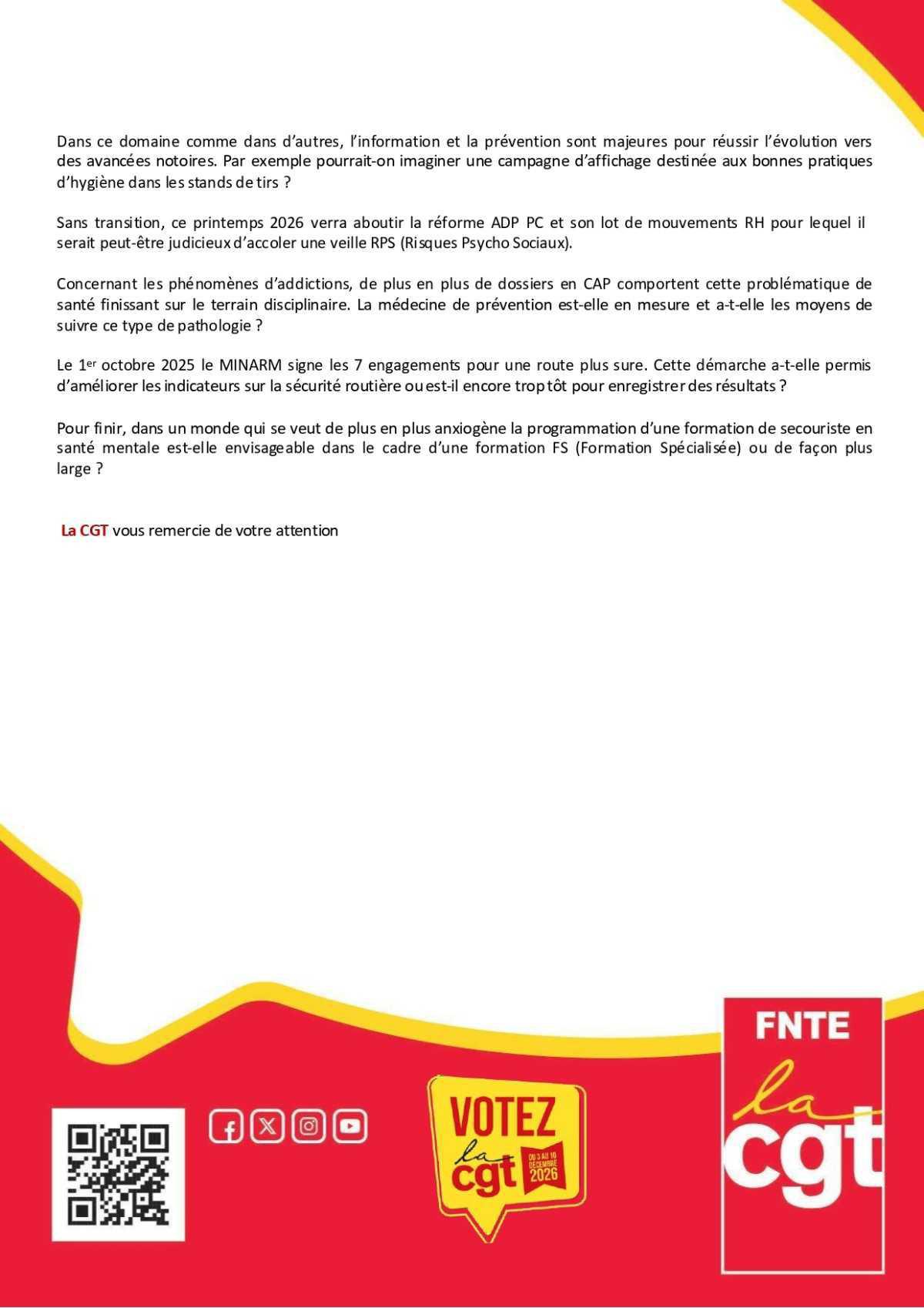 Terre : FS-R Déclaration Liminaire de Mai 2026