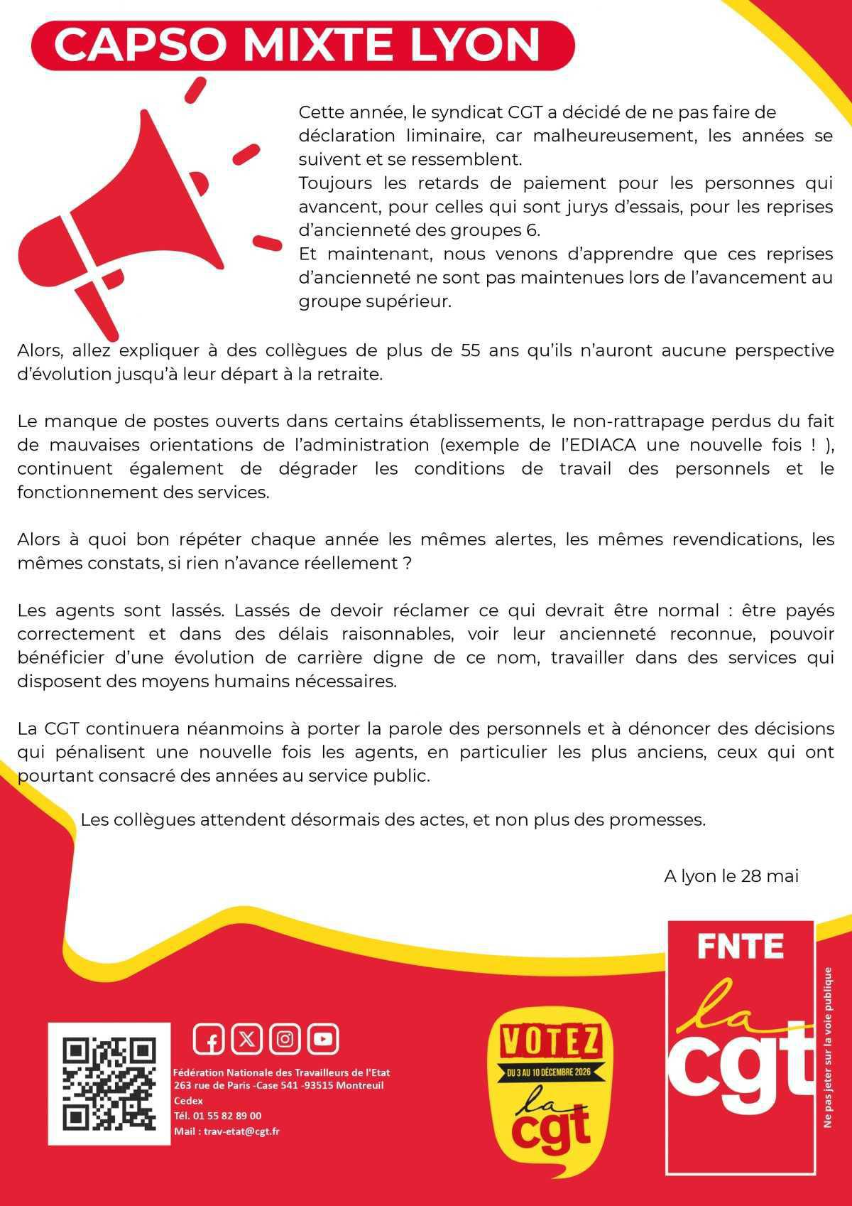 BdD Lyon : CAPSO MIXTE DE LYON