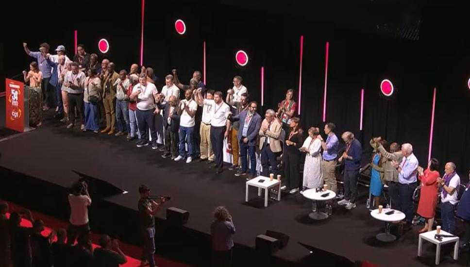 54ème : meeting de l'internationale ouvrière contre l'extrême droite