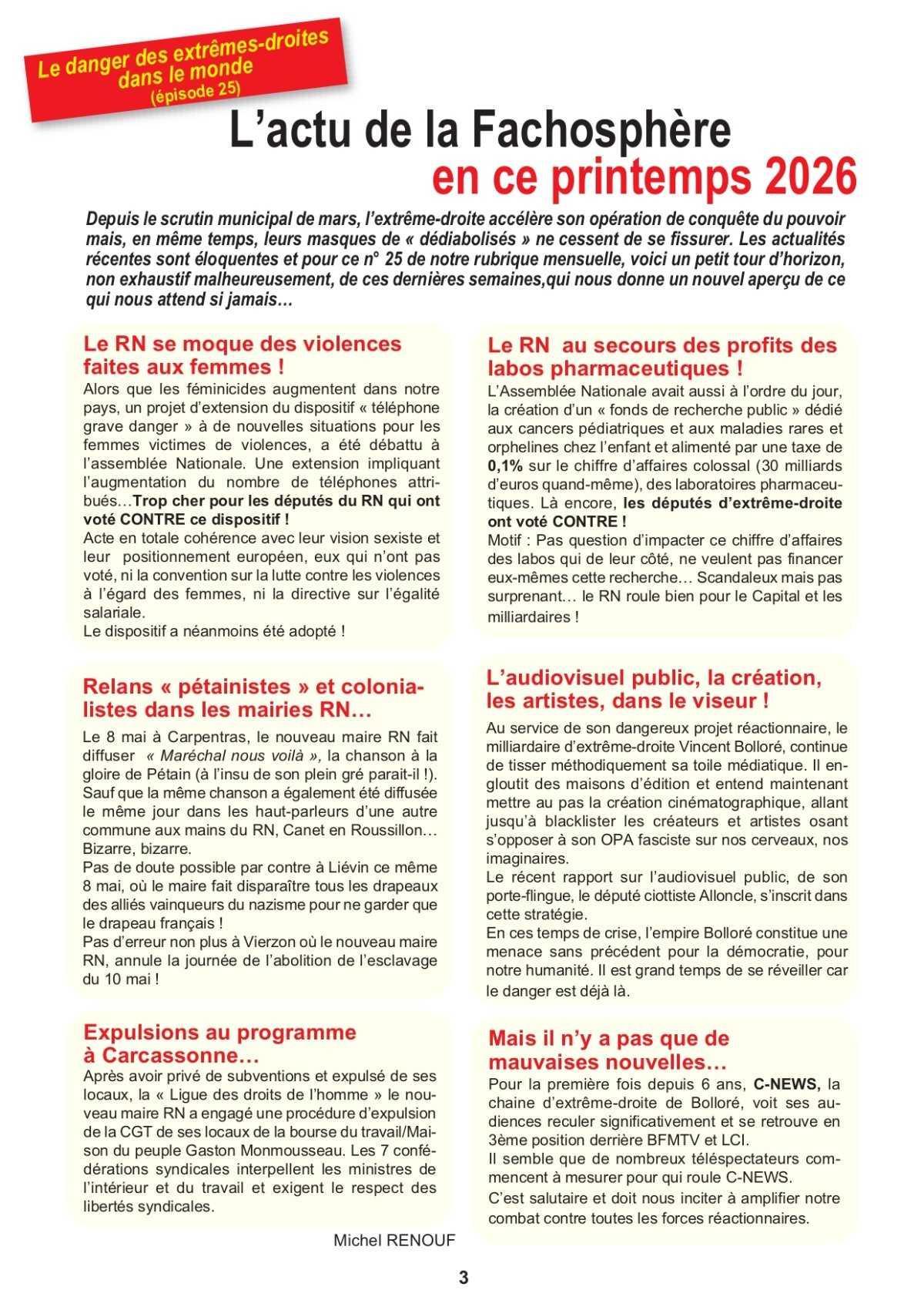 Retraité du MinDef du Var : L'Emancipateur du mois de Mai 2026