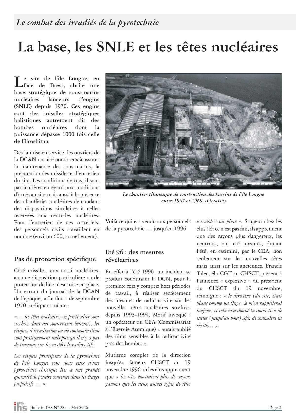 IHS 29 : Le combat des irradiés de la pyrotechnie