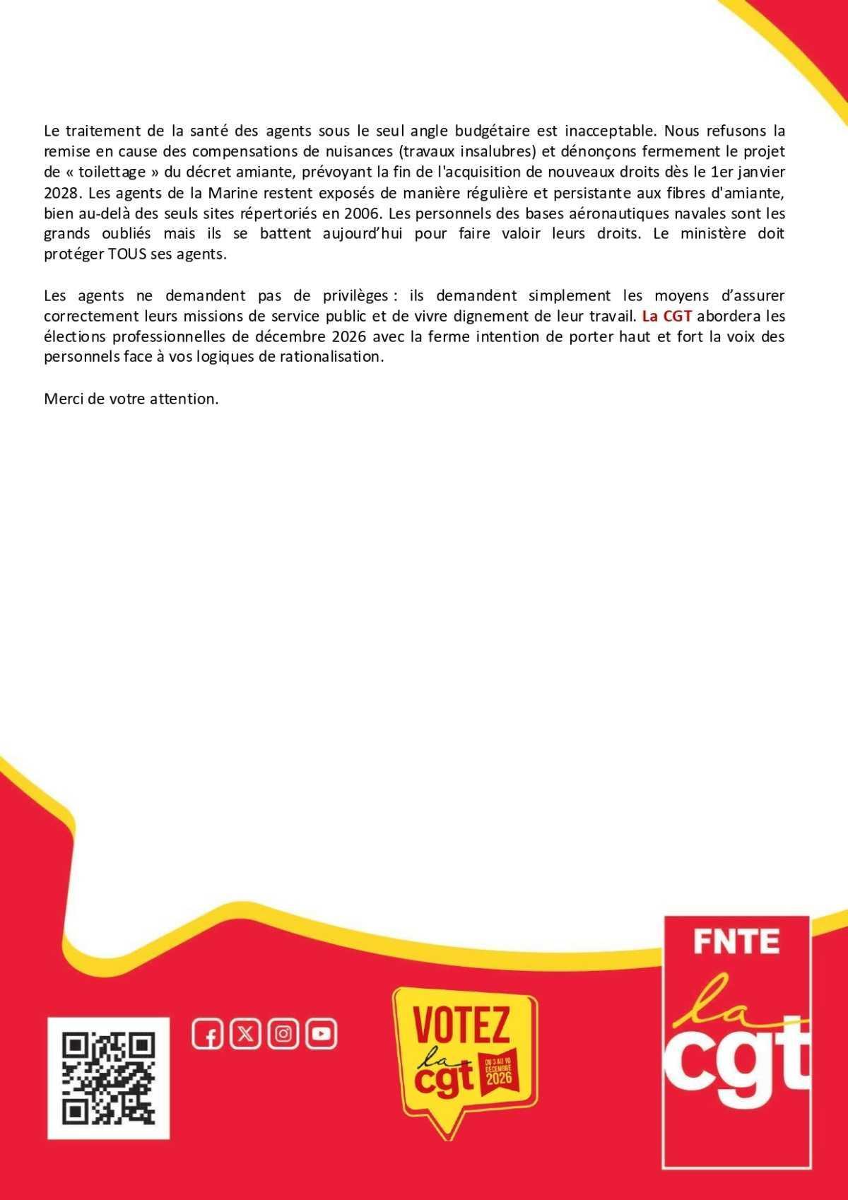 Marine : Déclaration Liminaire du CSA-R du 09 juin 2026