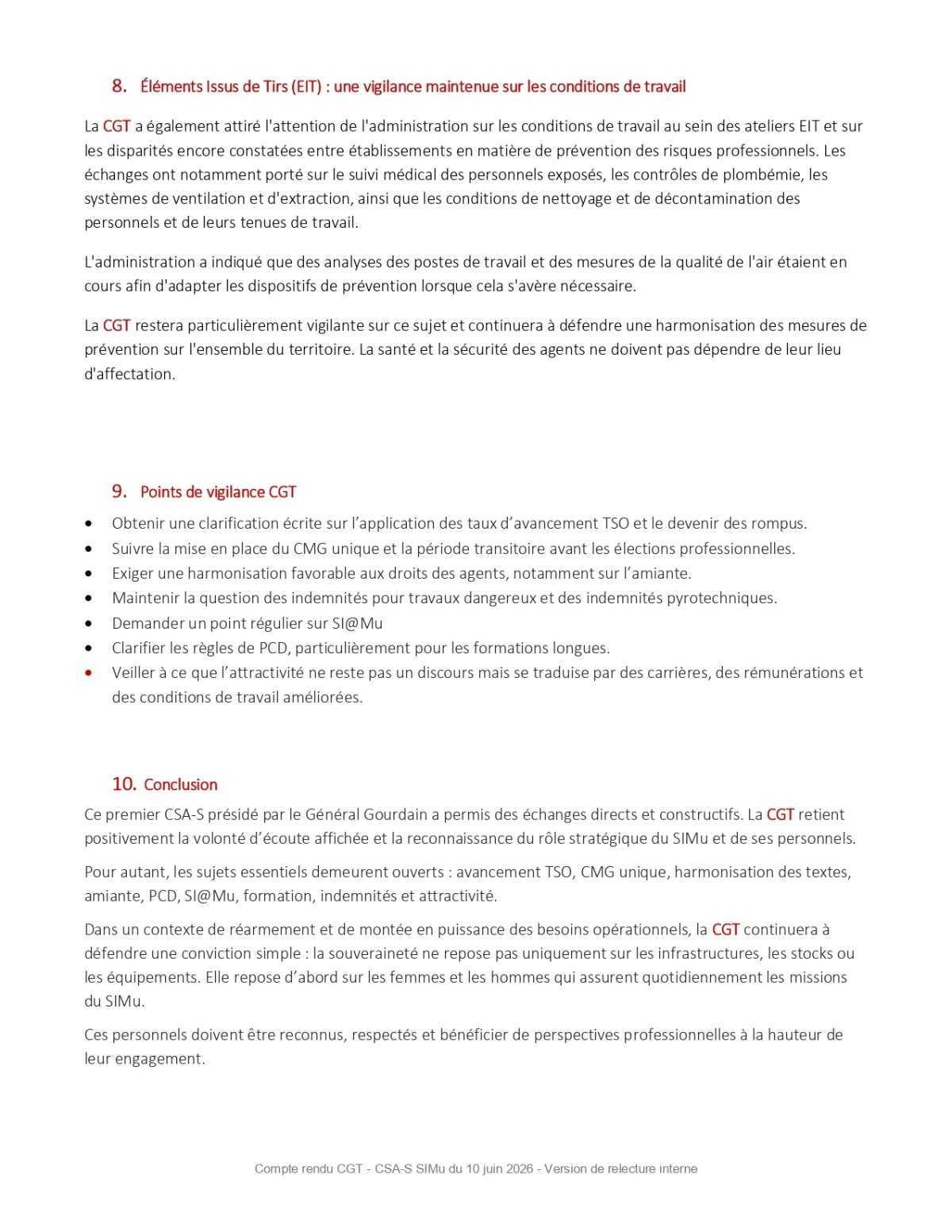 SIMu : Compte Rendu CSA-S du 10/06/2026