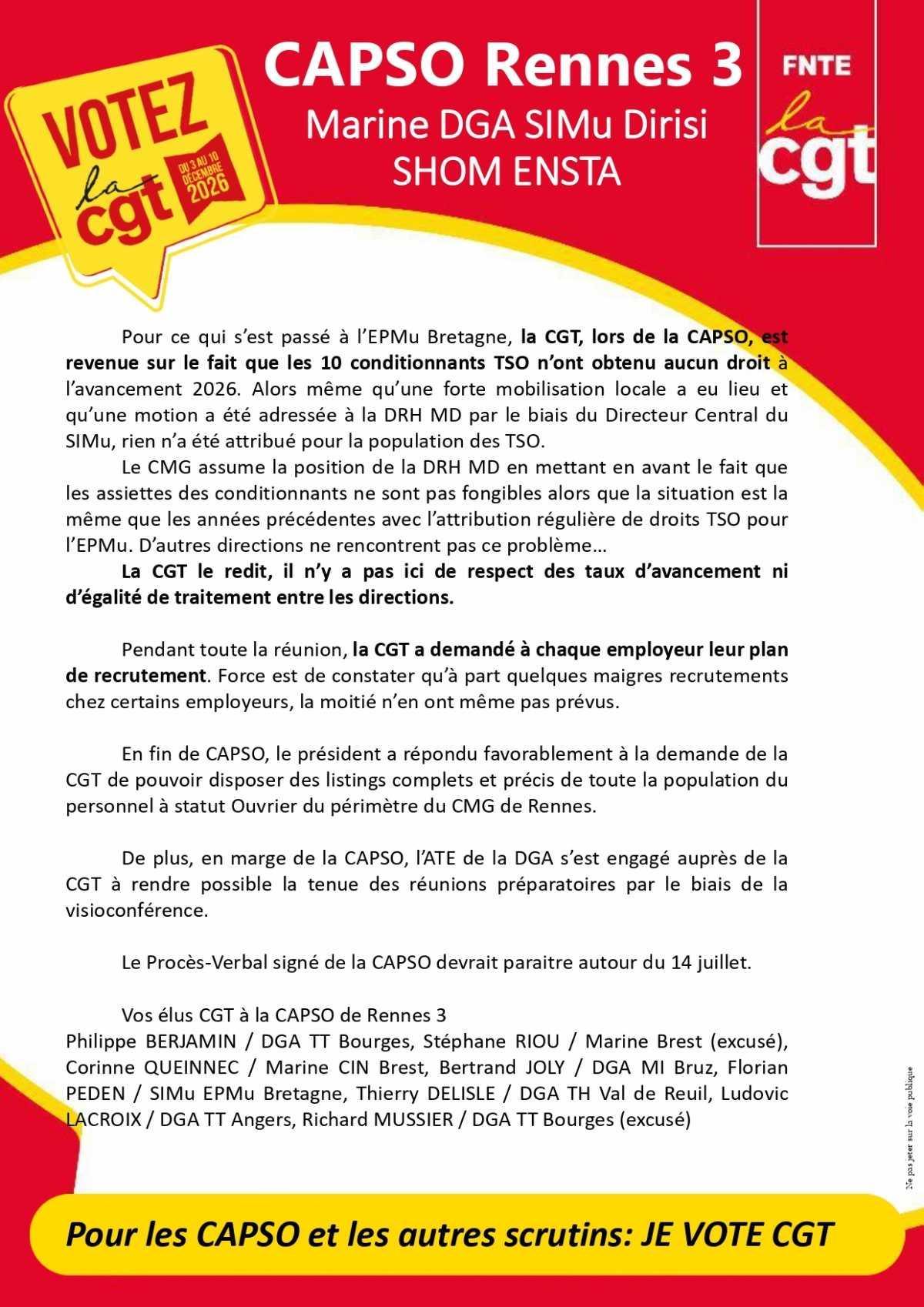 CAPSO Rennes 3 : Compte-rendu du 02 juillet 2026