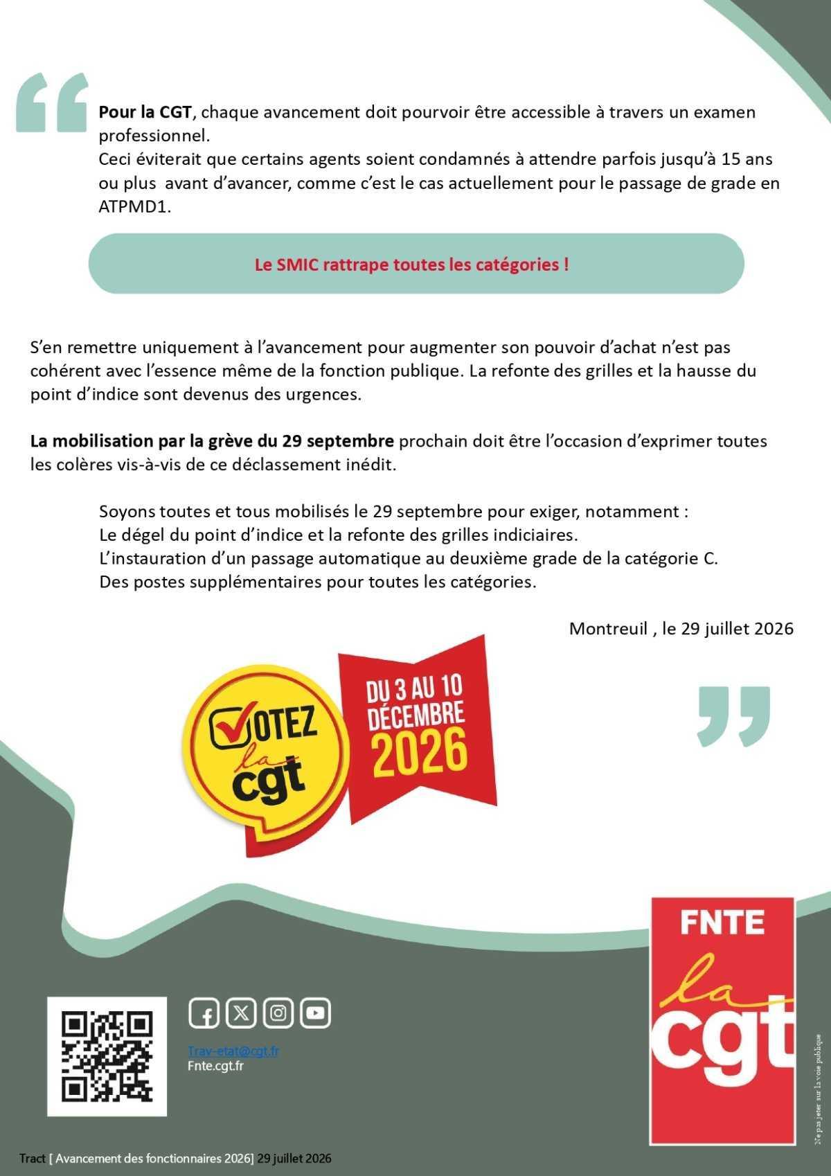 Avancement des fonctionnaires : Moyenne d’ancienneté