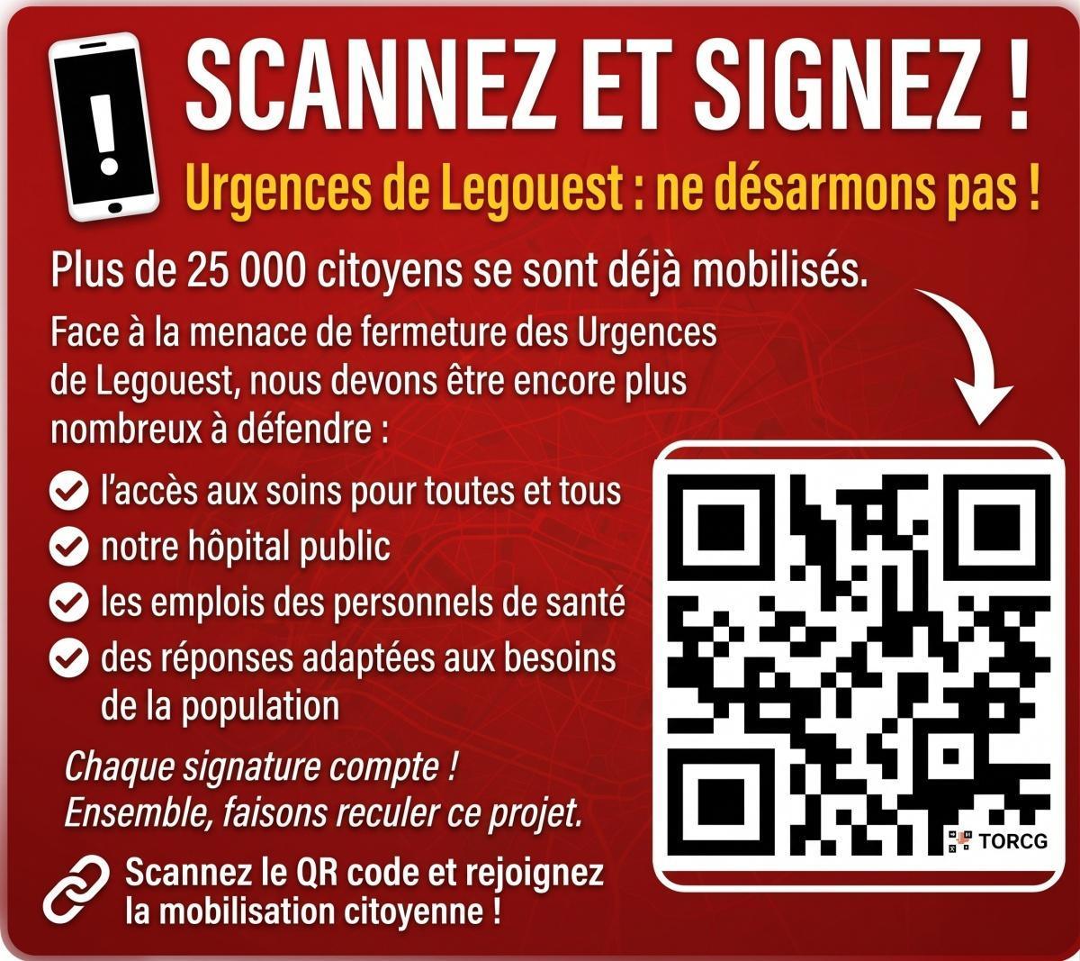 SSA : NON, A LA FERMETURE DES URGENCES DE L'HIA LEGOUEST