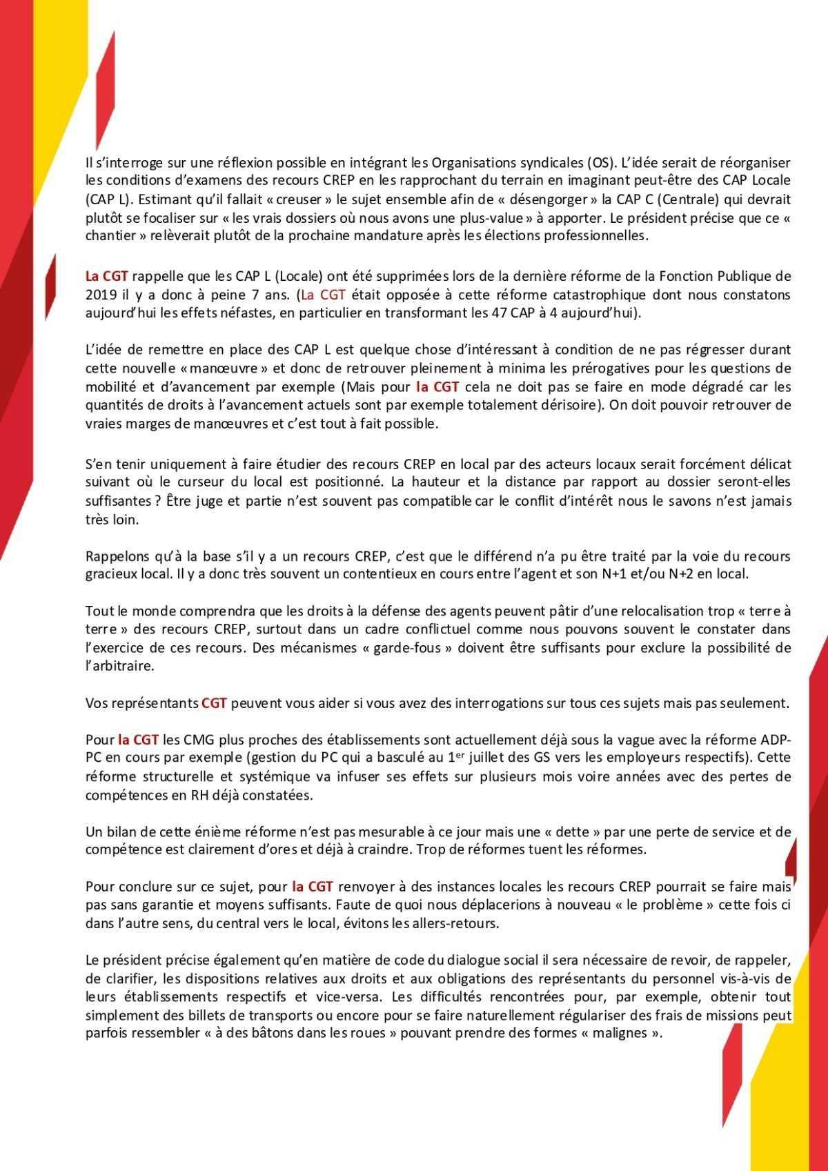 CAP C : Déclaration Liminaire et Compte-Rendu du mois d'octobre 2026