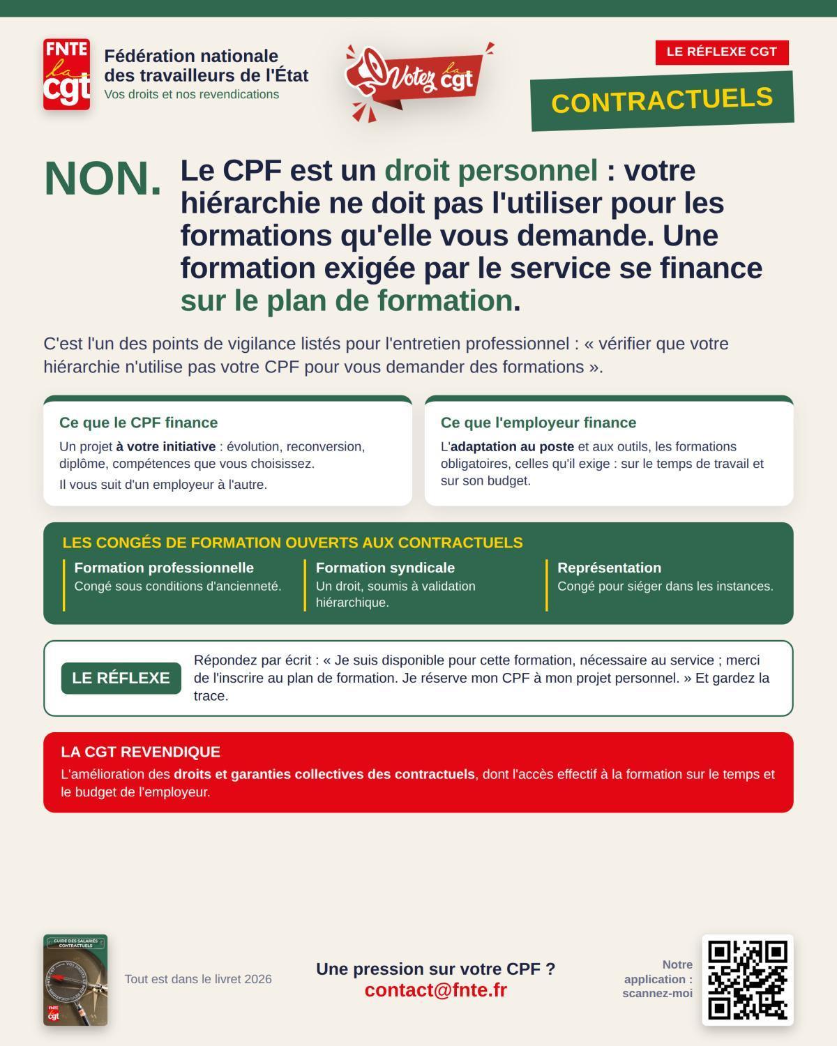 CONTRACTUELS : Le cas du lundi 26/10/2026 CONTRACTUELS : Le cas du lundi 26/10/2026