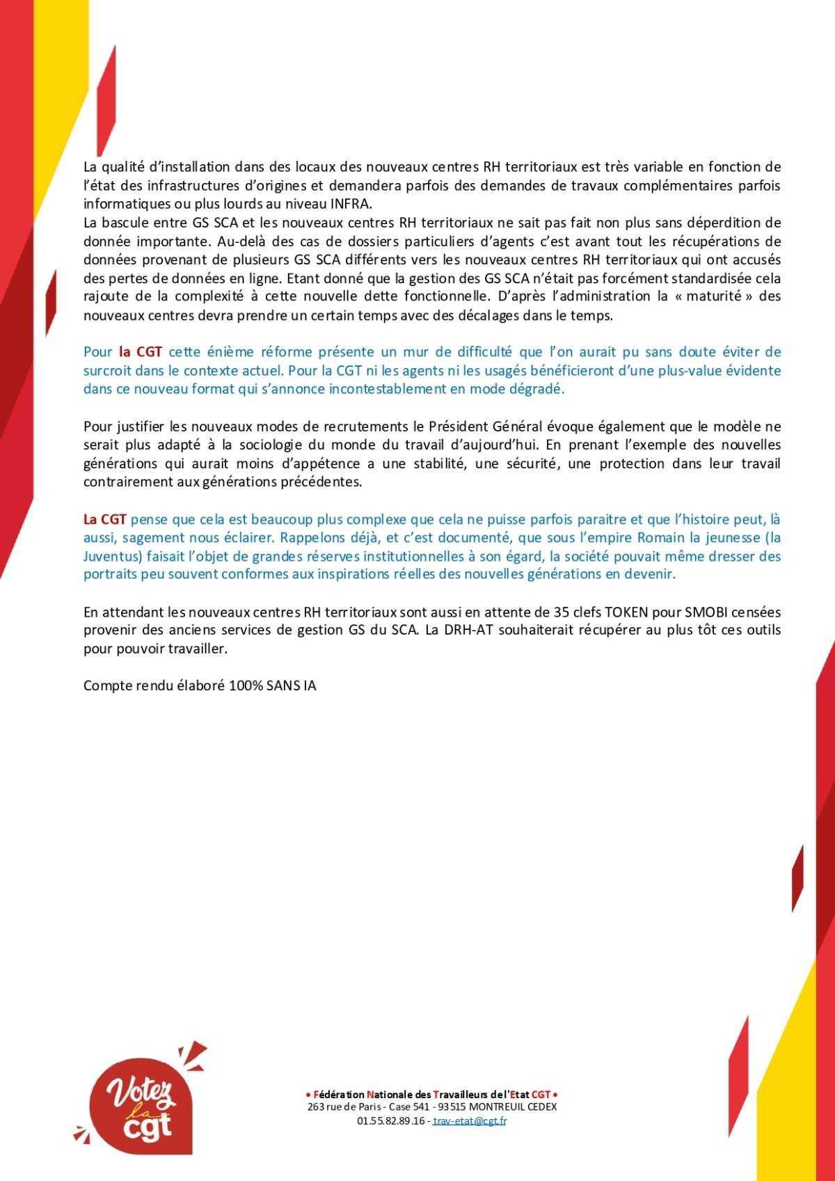 Terre : Compte rendu du CSA-R du 07/10/2026