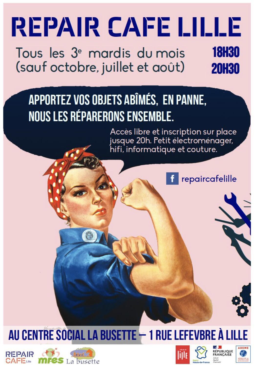 Repair Café Lille au Centre Social La Busette