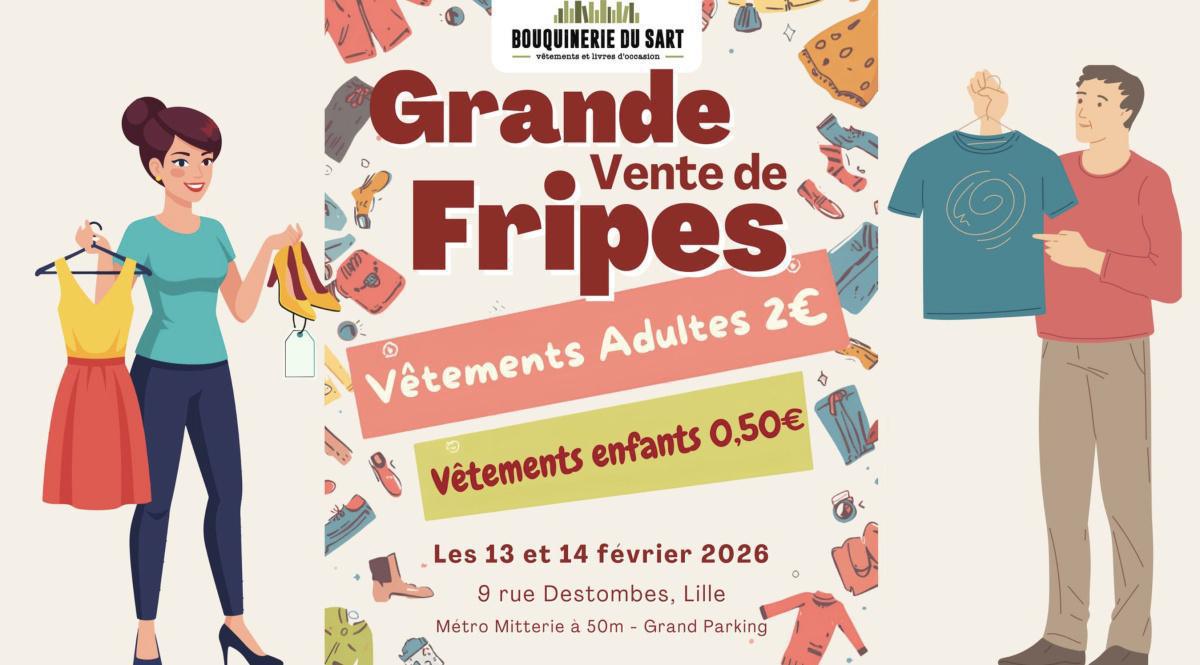 GRANDE VENTE : Fripes à 2€ / 0,50€ à la Bouquinerie du Sart