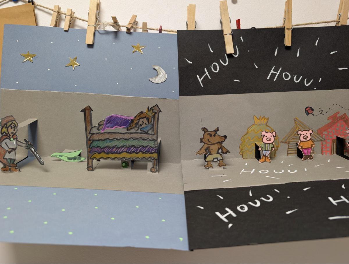 Atelier "art créa" parents-enfants ! Carte Pop-up ! à la Médiathèque de Fives