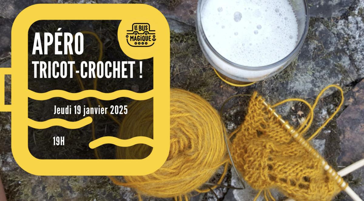Apéro TRICOT-CROCHET au Bus magique