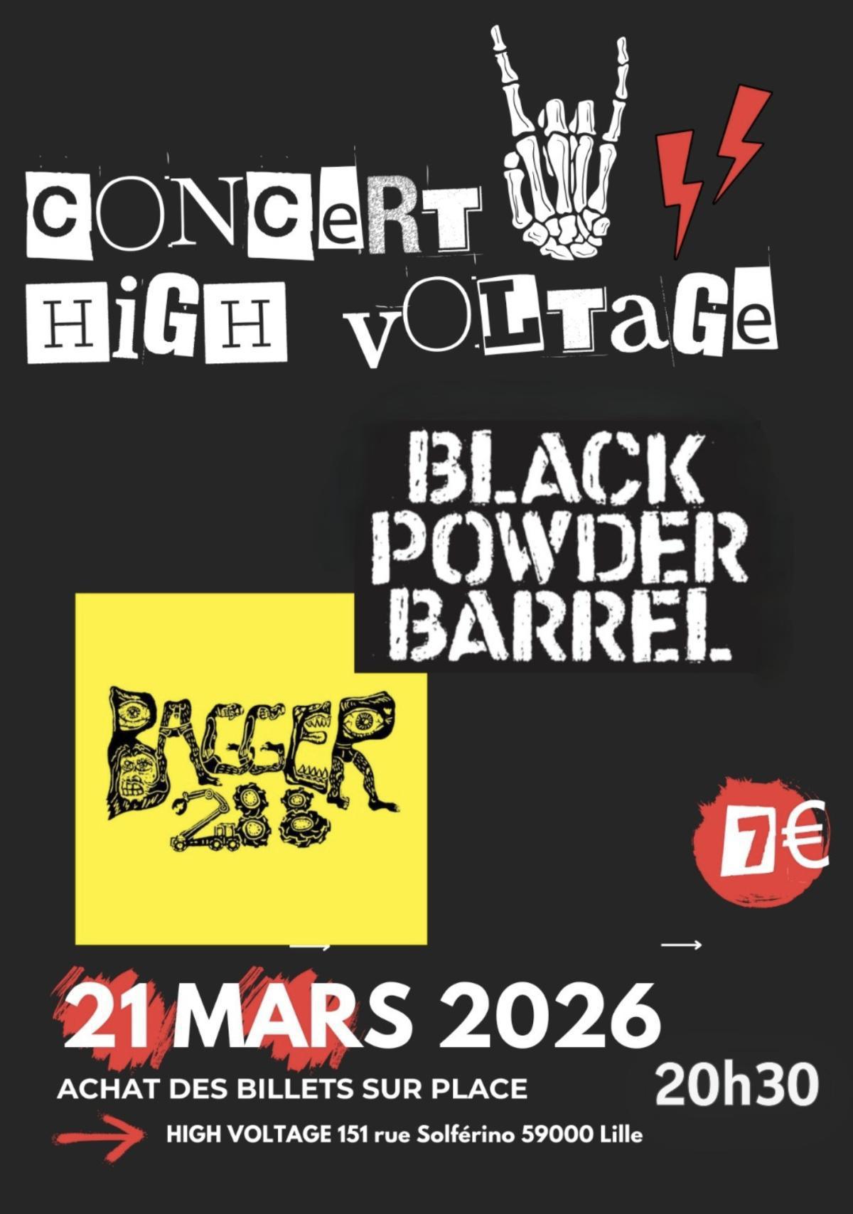 BLACK POWDER BARREL + BAGGER 288 au High Voltage 